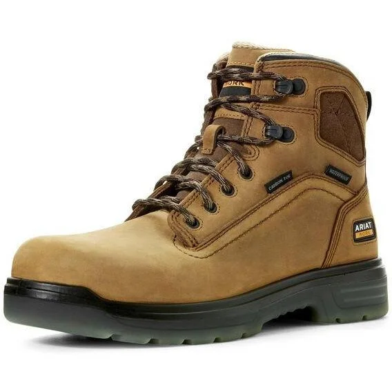 Sporty Casual Shoes Ariat Men's Turbo 6" Carbon Toe WP Work Boot - Aged Bark - 10027335 Sporty Casual Shoes Ariat Men's Turbo 6" Carbon Toe WP Work Boot - Aged Bark - 10027335