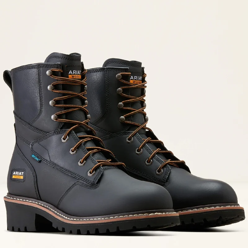 Running Footwear Sale Ariat Men's Logger Shock Shield 8" Soft Toe WP Work Boot- Black- 10050842 Running Footwear Sale Ariat Men's Logger Shock Shield 8" Soft Toe WP Work Boot- Black- 10050842