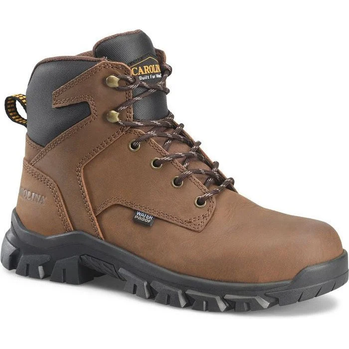 Fashionable Work Boots Carolina Men's Gruntz 6" Soft Toe Waterproof Work Boot -Brown- CA3093 Fashionable Work Boots Carolina Men's Gruntz 6" Soft Toe Waterproof Work Boot -Brown- CA3093