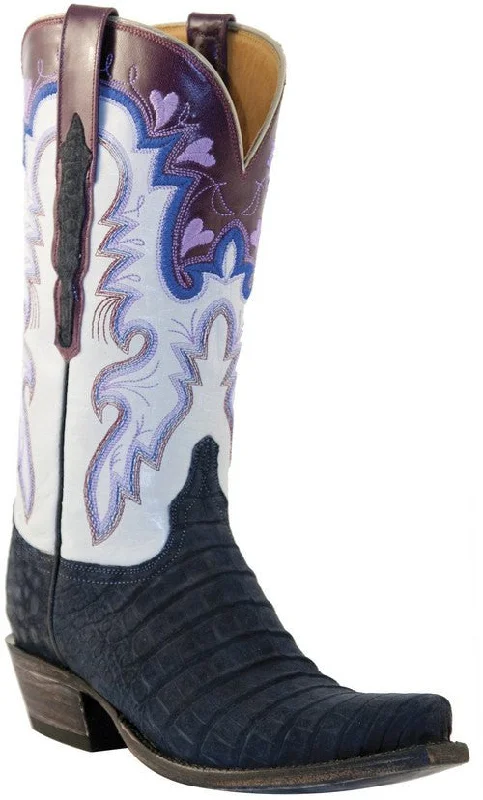 Fashionable Work Boots Lucchese Classics Women's Suede Caiman Boots L4147