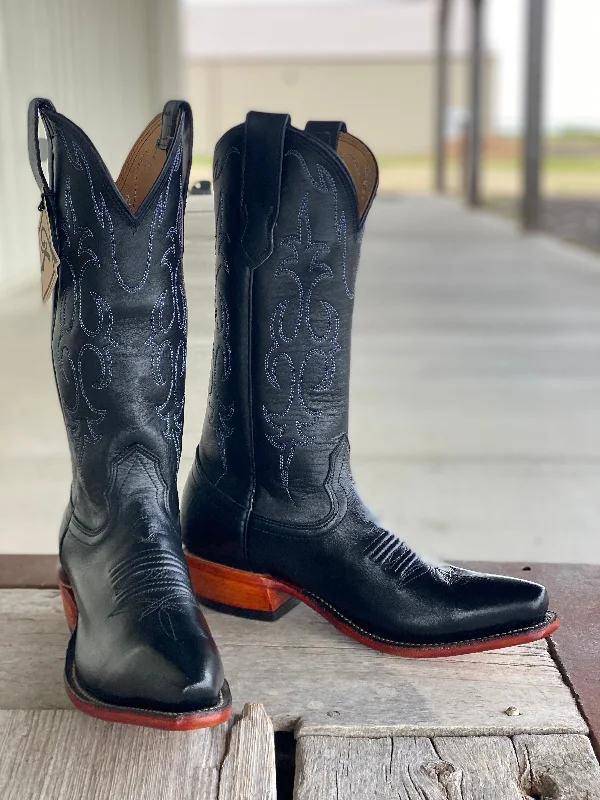 Designer Sneakers For Sale Fenoglio Boot Co. | Black Smooth Italian  Boot CLOSEOUT SIZES