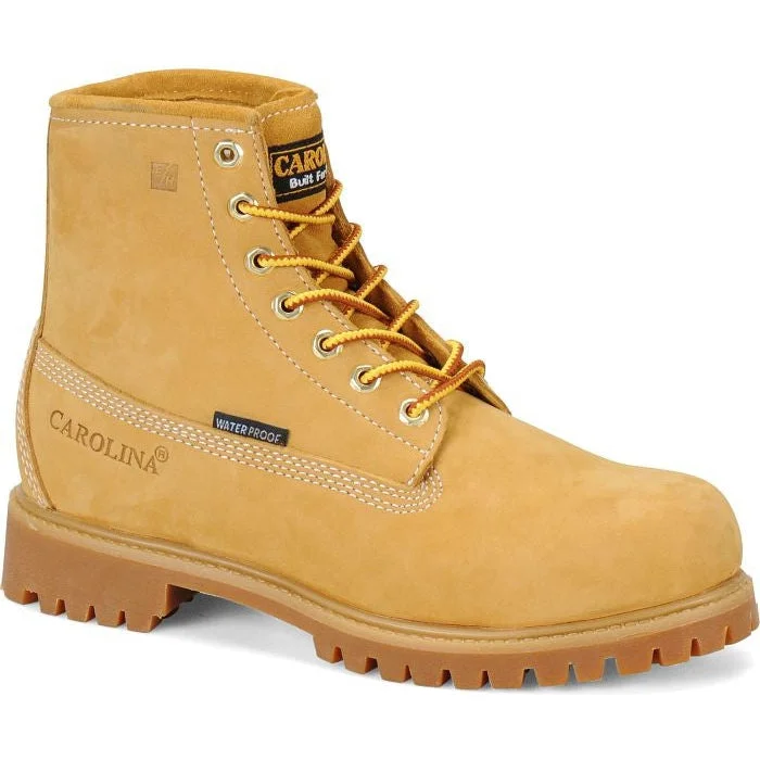 Comfortable Snow Sneakers Carolina Men's Journeyman Lo 6" Waterproof Slip Resist Work Boot -Wheat- CA3045 Comfortable Snow Sneakers Carolina Men's Journeyman Lo 6" Waterproof Slip Resist Work Boot -Wheat- CA3045