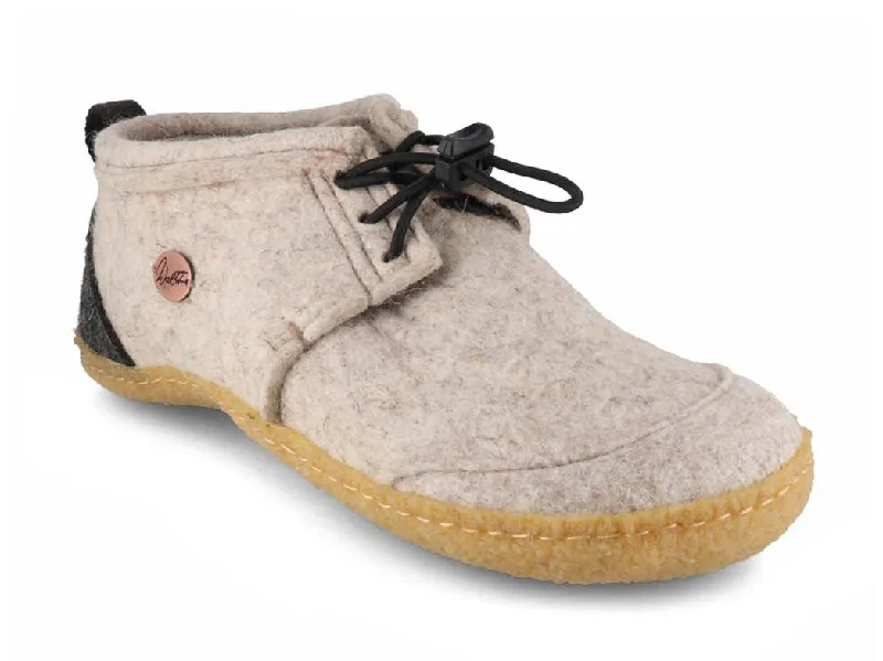 Stylish Winter Footwear WoolFit® Barefoot Slippers Nomad, beige