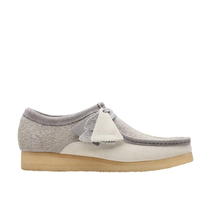 Comfortable Athletic Shoes Clarks Wallabee 26176525 Mens Gray Oxfords & Lace Ups Casual Shoes