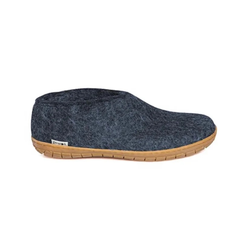 Warm Hiking Boots Shoe with Honey Rubber - Denim