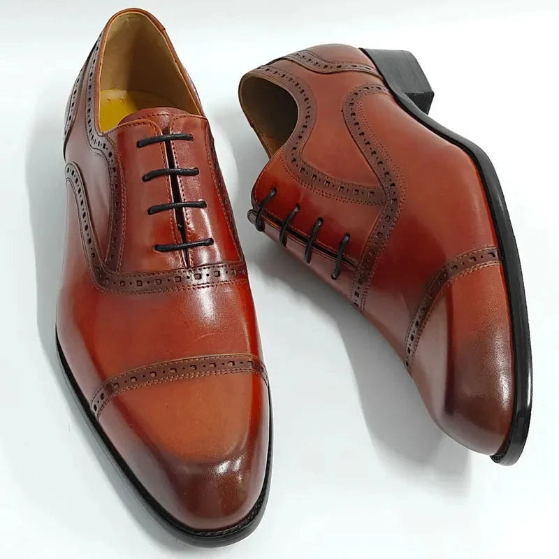 Stylish Running Footwear La Nurma - Classic men's leather oxford dress shoes
