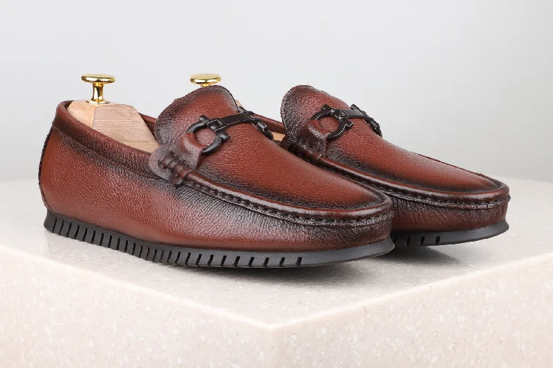 Comfortable Athletic Shoes Driving Shoes-Coffee
