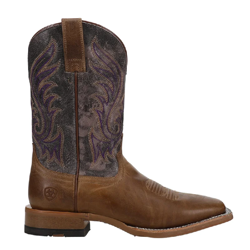 Comfortable Casual Sandals Cattle Call Embroidered Square Toe Cowboy Boots