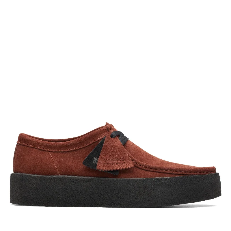 Designer Work Shoes Clarks Wallabee Cup 26173658 Mens Burgundy Oxfords & Lace Ups Casual Shoes
