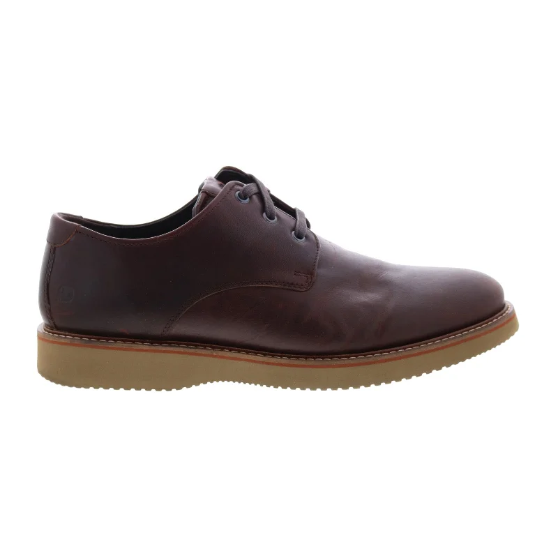 Sporty Casual Sneakers Dunham Clyde Plain Toe CI1604 Mens Brown Wide Oxfords Plain Toe Shoes