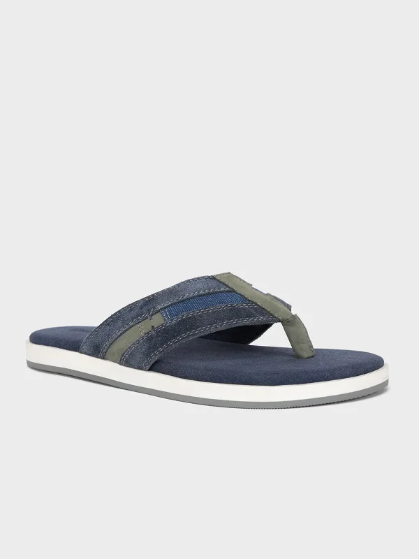 Cozy Indoor Slippers Mens "GEFJUN" Casual Suede Slippers