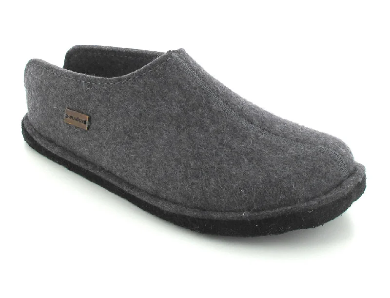 Vintage Boots Collection HAFLINGER® Boiled Wool Softsole Slippers | Flair Smily, Anthracite