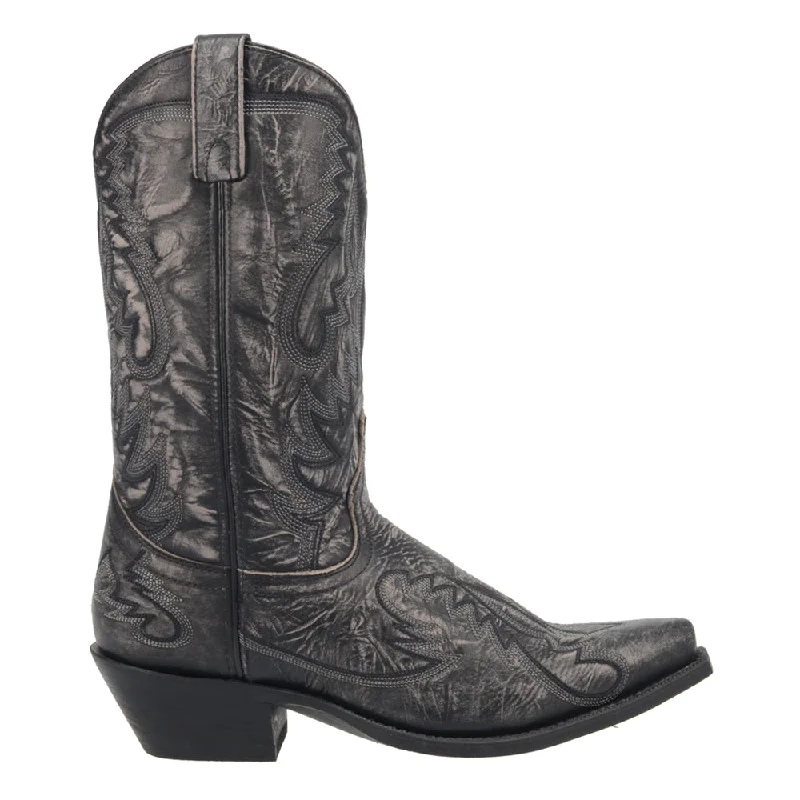 Stylish Casual Footwear Garrett Distressed Snip Toe Cowboy Boots