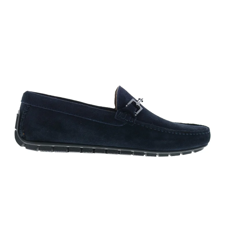 Waterproof Sports Shoes Bruno Magli Xander BM2XANN1 Mens Blue Loafers & Slip Ons Moccasin Shoes
