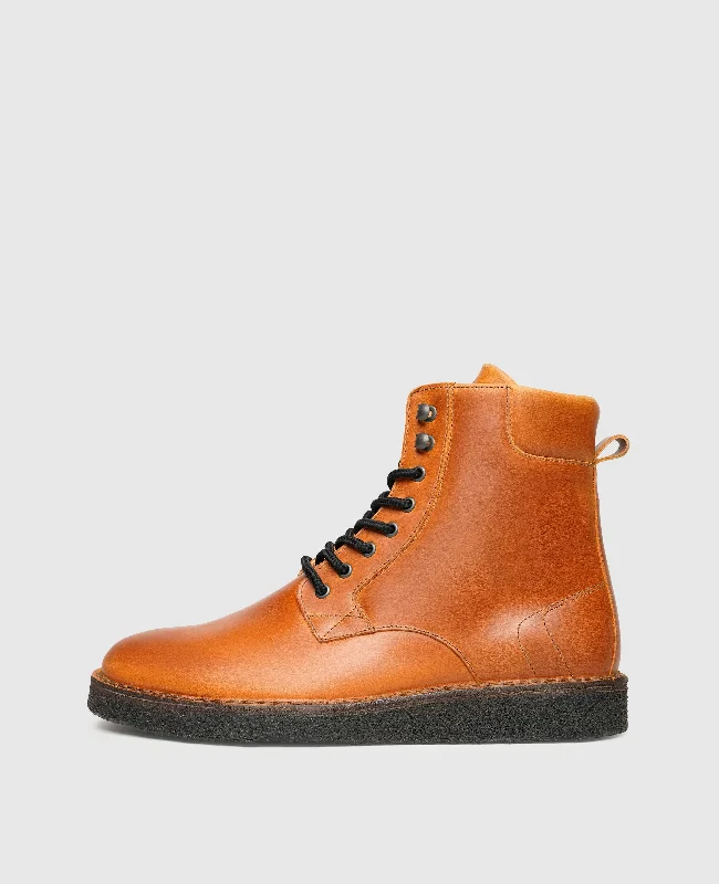 Sporty Snow Boots Barney PDB - Cognac