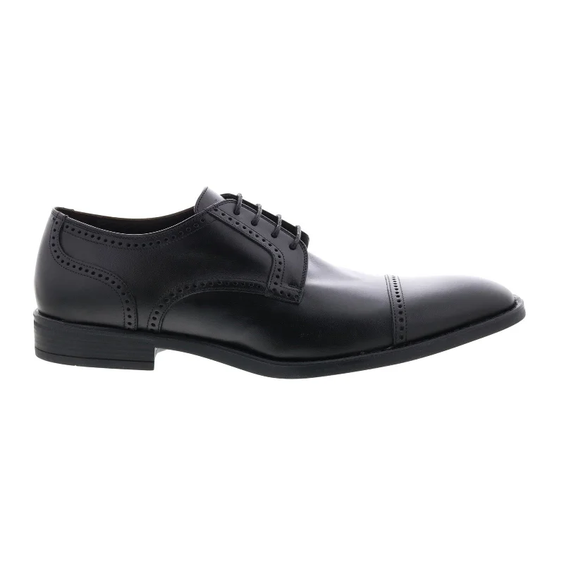 Summer Sports Shoes Bruno Magli Lansdale BM600252 Mens Black Oxfords & Lace Ups Cap Toe Shoes