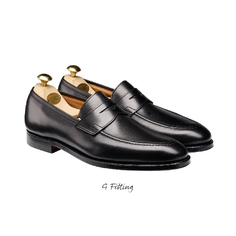 Comfortable Formal Footwear Sydney Black Calf (G Fitting)