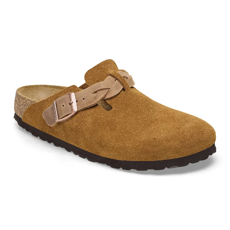 Stylish Running Footwear Boston Braided Suede Leather