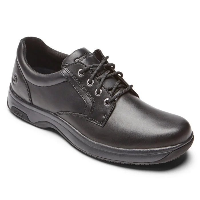 Comfortable Flip Flops Mens Dunham 8000 Service Plain Toe Oxfords Black