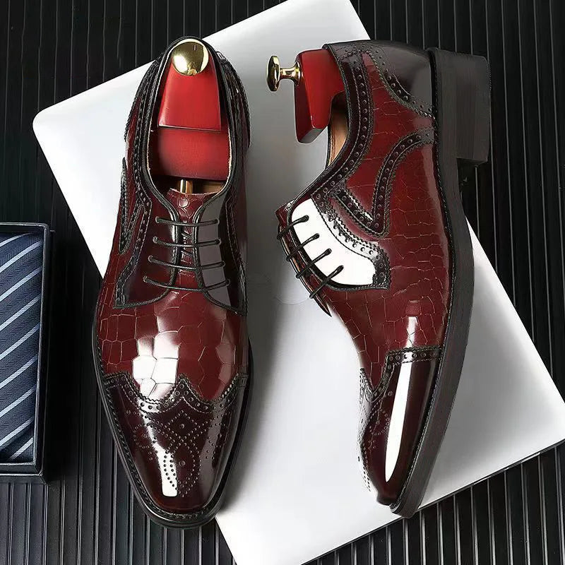 Casual Booties For Sale Strello - affordable derby brogue dress shoes for men