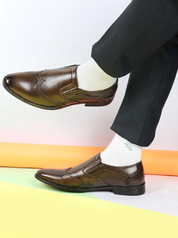 Outdoor Athletic Shoes Men Tan Party Formal Office Genuine Leather Brogue Slip On Shoes Outdoor Athletic Shoes Men Tan Party Formal Office Genuine Leather Brogue Slip On Shoes