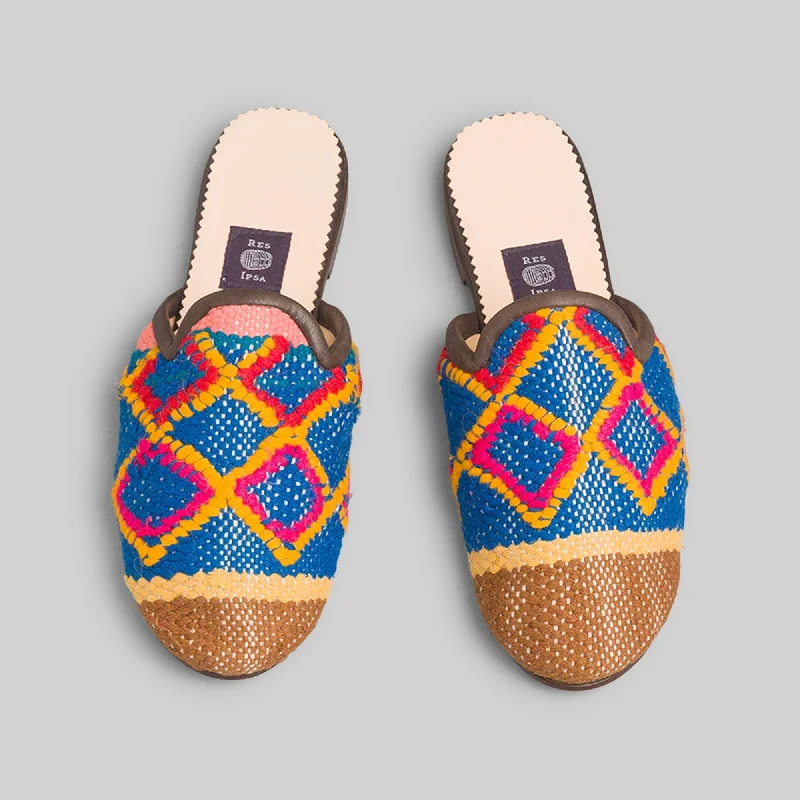 Comfortable Platform Shoes Men's Kilim Mule Size 9