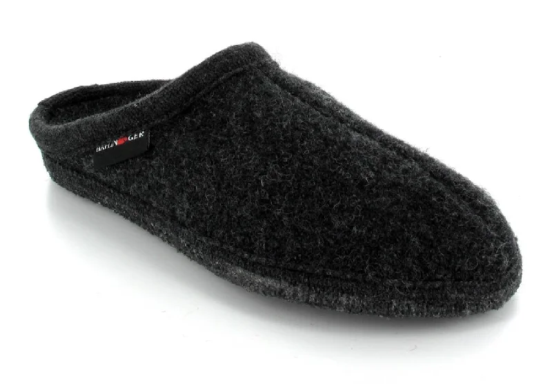 Comfortable Hiking Footwear HAFLINGER® AS Classic Slipper | Alaska, Graphite