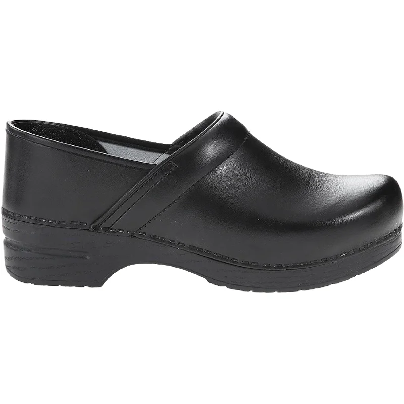 High Fashion Footwear Women's Dansko Professional Clog Black Box Leather