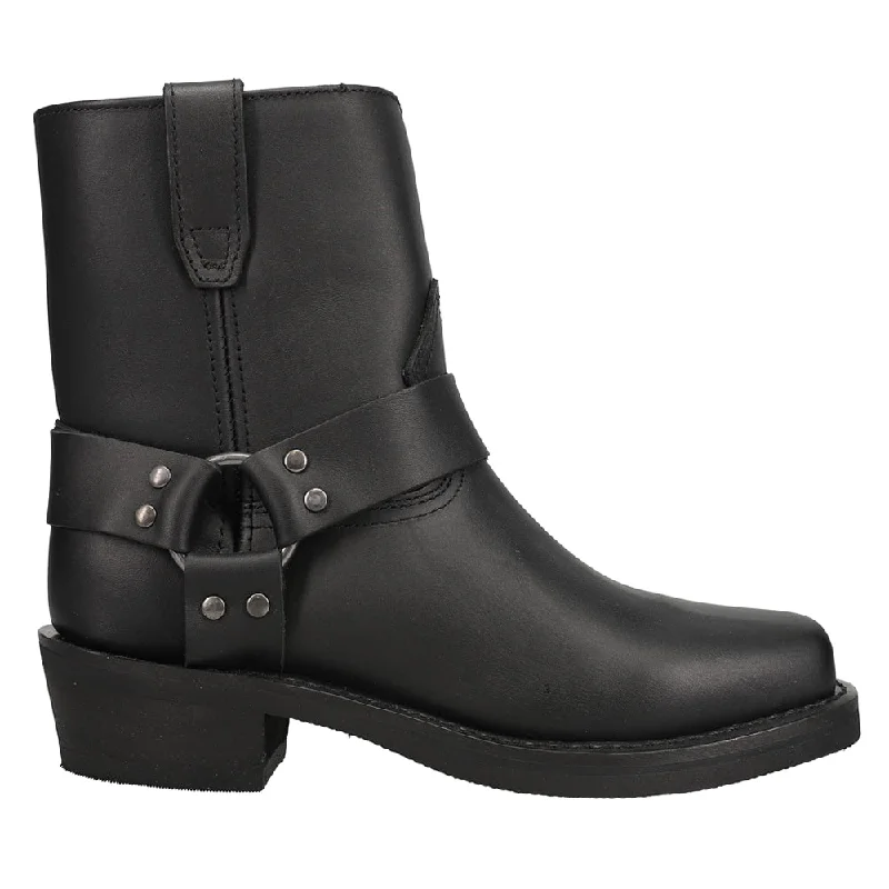 Trendy High Heels For Sale Rev Up Zippered Square Toe Motorcycle Boots