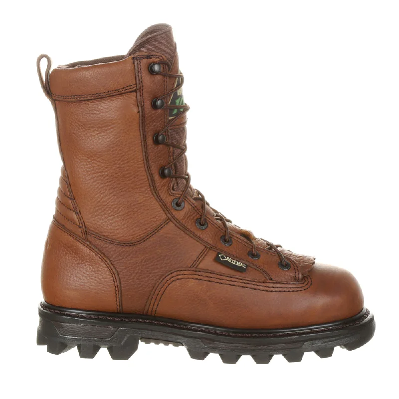 Luxury Leather Sneakers Bearclaw GORE-TEX Waterproof 1000G Insulated Round Toe Lace Up Boots