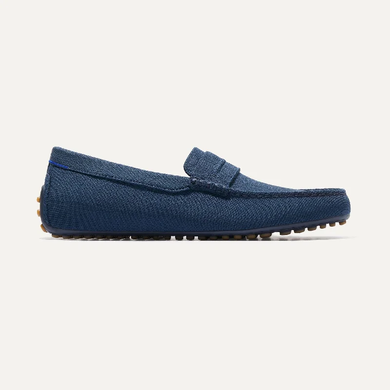 Stylish Winter Footwear The Driving Loafer - Navy