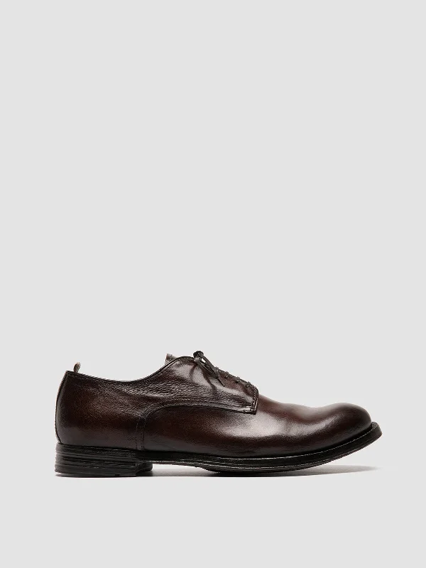 Stylish Winter Footwear ANATOMIA 012 - Brown Leather Derby Shoes