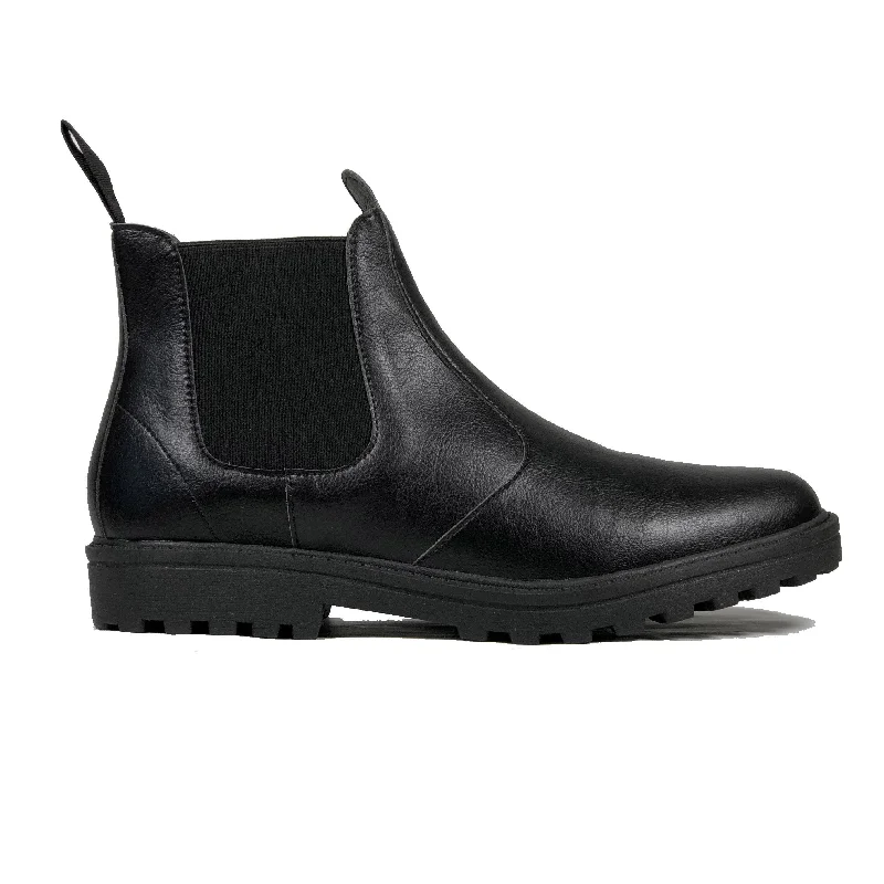 Luxury Sandals For Sale Chelsea boot - vegan school shoe by Vegan Style - black