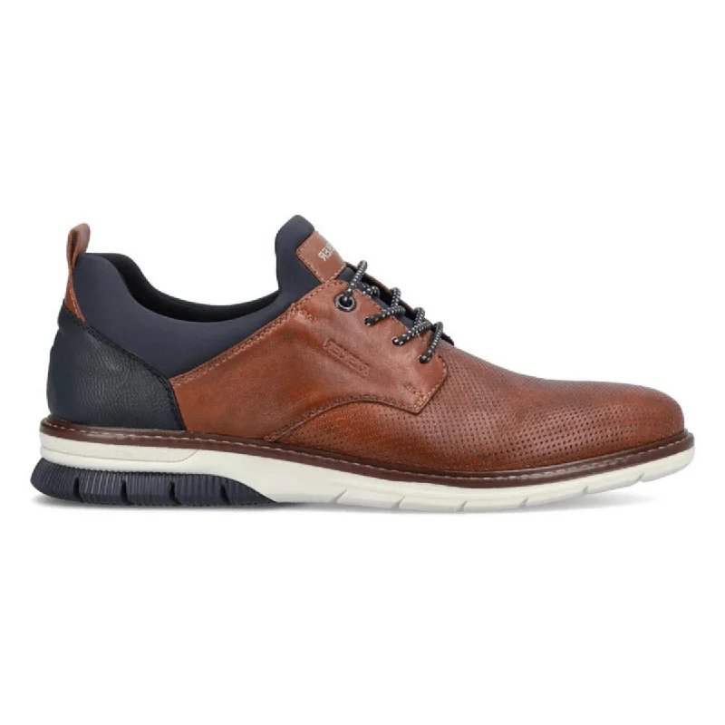 Trendy High Heels For Sale Rieker Men's 14450-22 Dustin Nut/Lake/Navy/Amaretto Leather