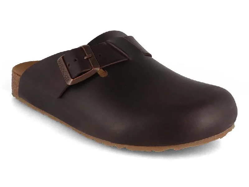 Winter Hiking Sneakers HAFLINGER Men Women leather Clogs 'Porto', dark brown