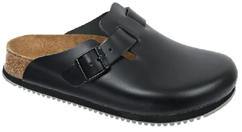 Best Dress Shoes Birkenstock Boston Super Grip Leather Black