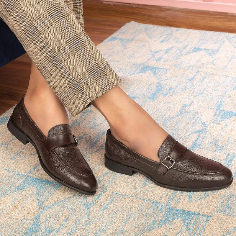 High Fashion Work Boots The Heiden Brown Men's Leather Loafers Tresmode