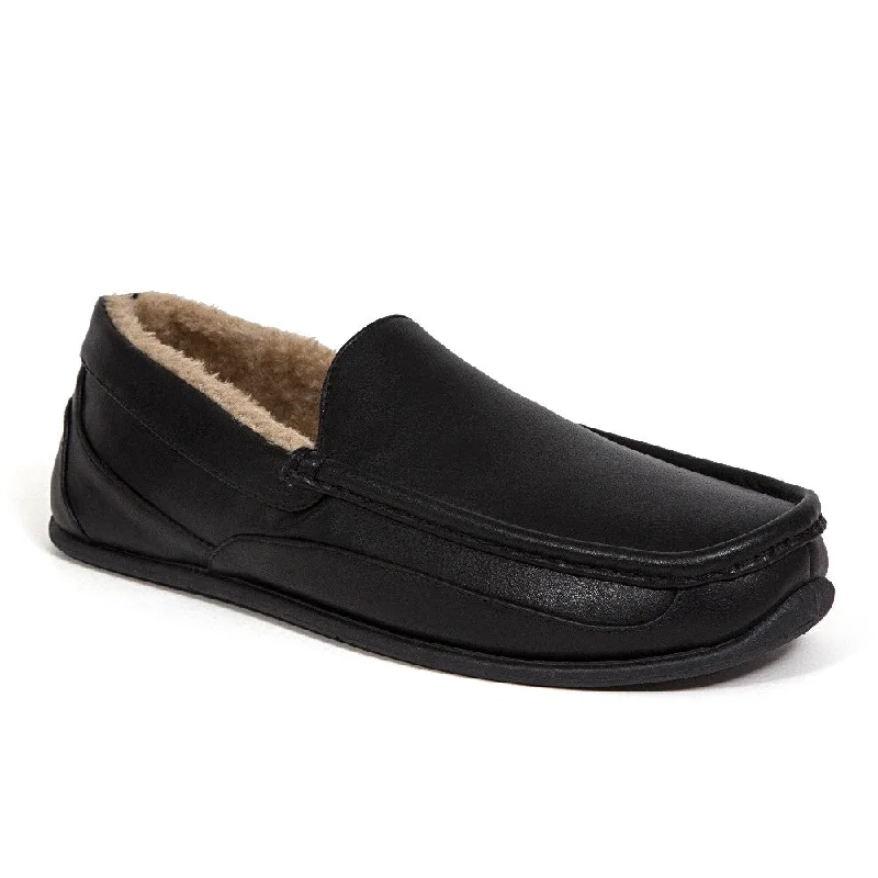 Slip-On Shoes For Men Spun Unisex in Black Faux Leather