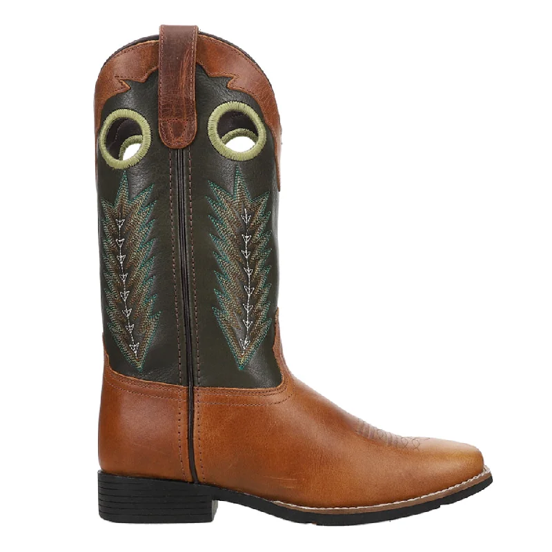 Comfortable Winter Sandals James Embroidered Square Toe Cowboy Boots
