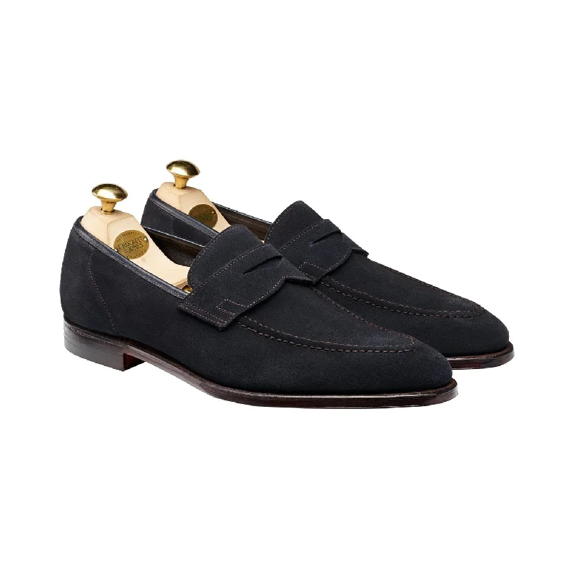 Trendy Sports Sneakers Teign Navy Suede