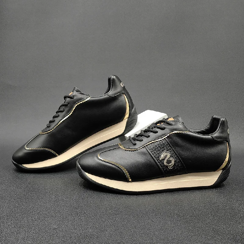 Luxury Hiking Shoes Men Fashion Leather Comfort Flat Casual Shoes