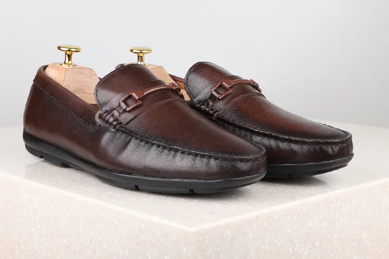 Summer Sports Shoes Drving Shoes-Coffee