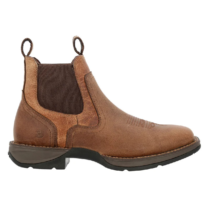 Stylish Work Sneakers Red Dirt Rebel Square Toe Pull On Boots