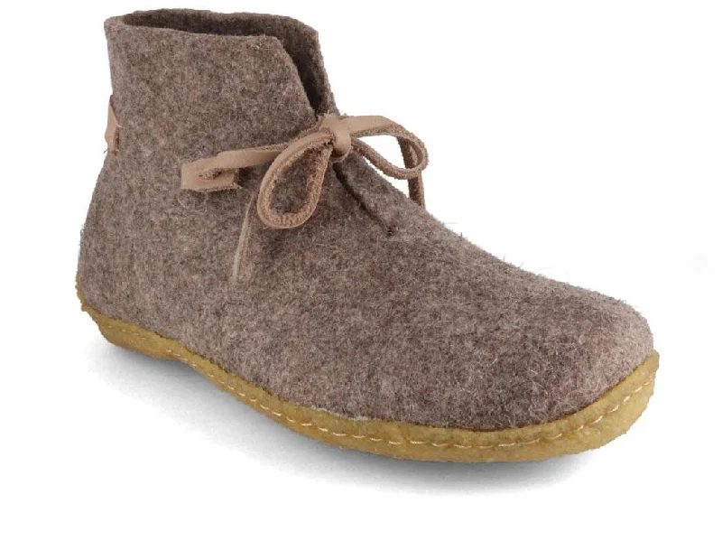 Designer Work Shoes WoolFit® Indoor-Outdoor Felt Slippers Vitus, earth