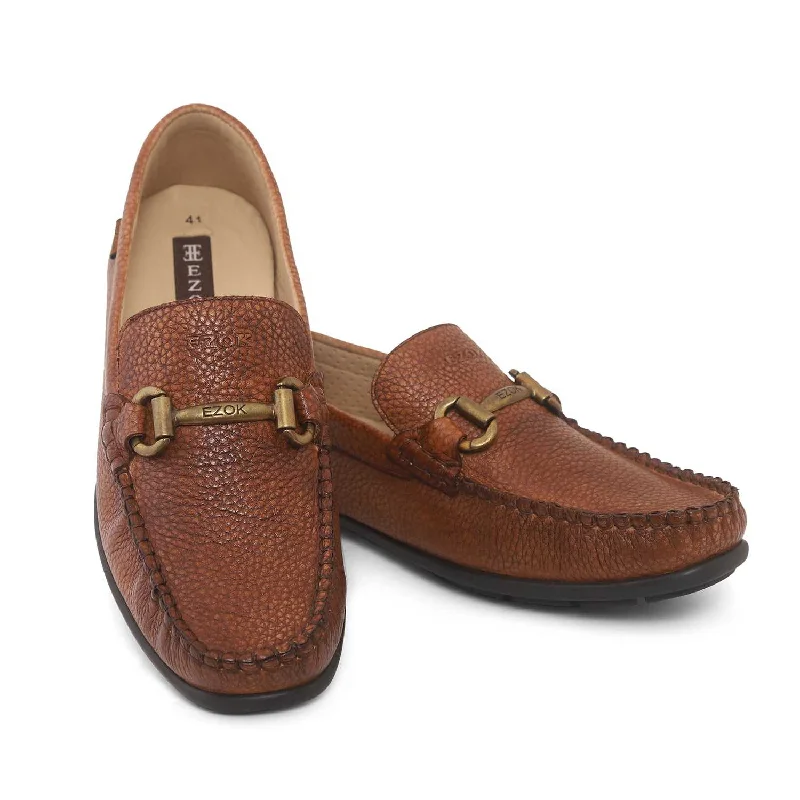 Fashionable Sneakers Collection Ezok Mens Tan Moccasin Driving Leather Loafers