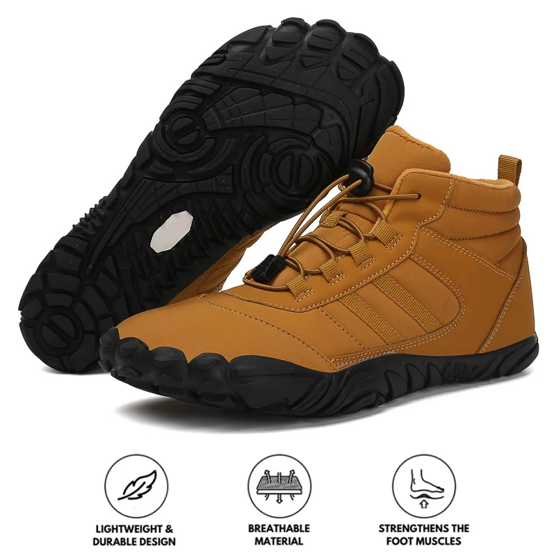 Affordable Hiking Shoes Men's Barefoot Shoes Winter Waterproof Trail Running Shoes Warm Lined Winter Shoes Unisex Outdoor Snow Boots Non-Slip Winter Boots Affordable Hiking Shoes Men's Barefoot Shoes Winter Waterproof Trail Running Shoes Warm Lined Winter Shoes Unisex Outdoor Snow Boots Non-Slip Winter Boots