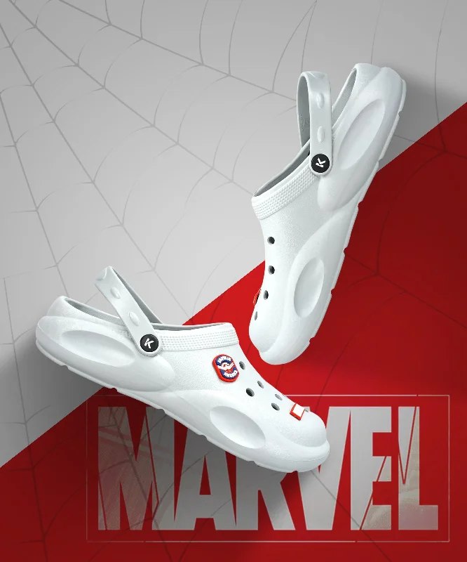 Trendy Sports Footwear Marvel Captain America EVMK10923G Men's Casual Grey Clogs | Stylish Waterproof, Lightweight, Comfortable Clogs for Men with Durable Sole | Ideal for Outdoor Use Trendy Sports Footwear Marvel Captain America EVMK10923G Men's Casual Grey Clogs | Stylish Waterproof, Lightweight, Comfortable Clogs for Men with Durable Sole | Ideal for Outdoor Use