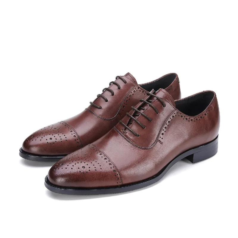 Outdoor Athletic Shoes il Ottimo - Classic Leather Captoe Oxford Dress Shoes
