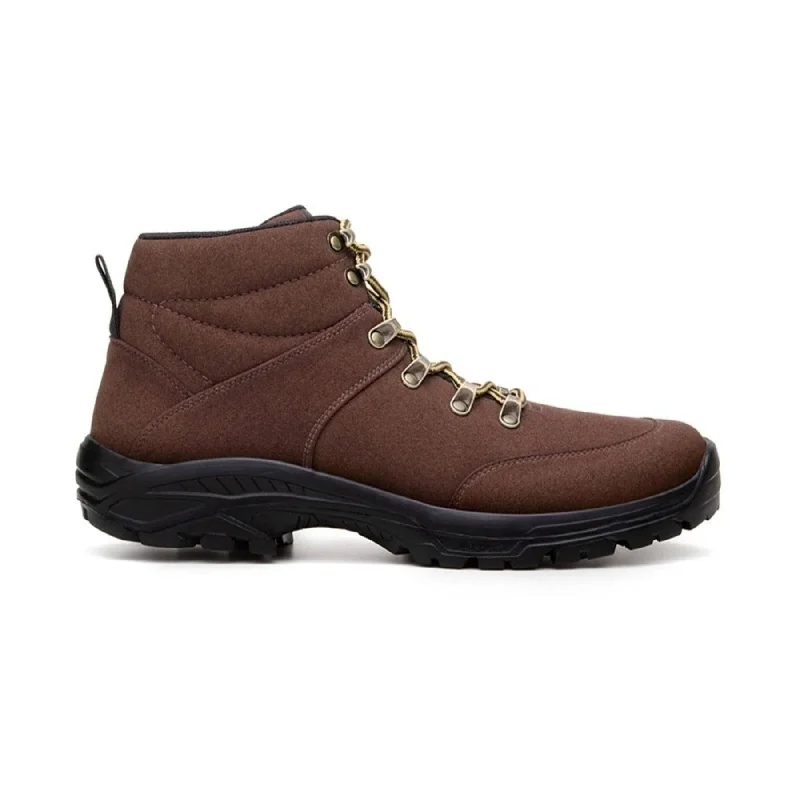 Comfortable Platform Boots 'Wave Explorer' vegan high-top explorer boots by Ahimsa - espresso