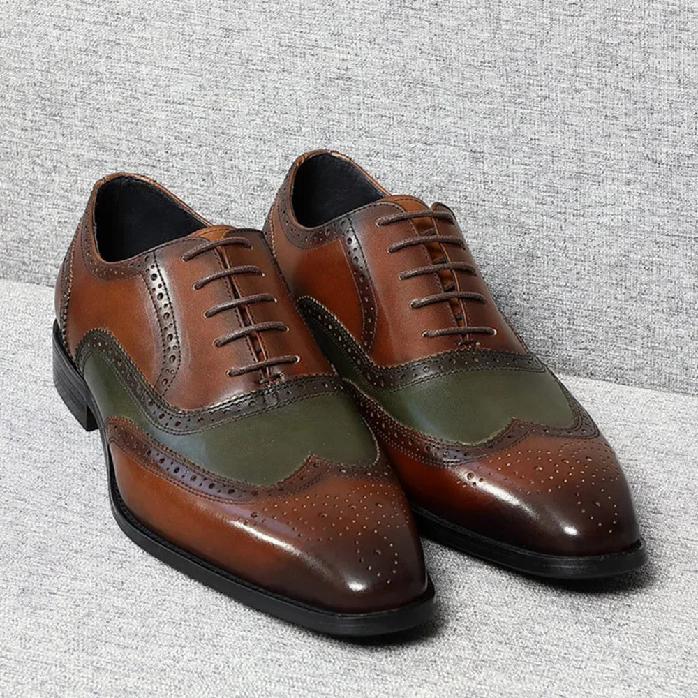 Fashionable Sneakers Collection il gestore 2 - Elegant two tone spectator leather oxford shoes for men